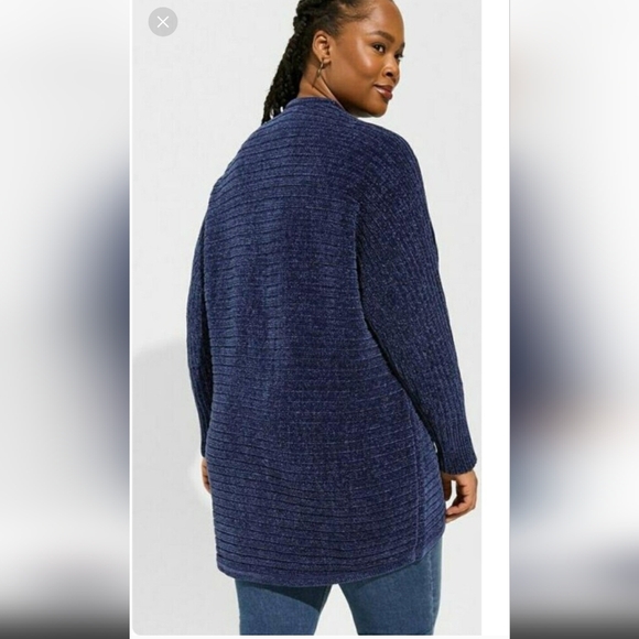 EUC Torrid Chenille Sweater Size 1 - Picture 3 of 3